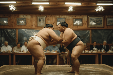 Osaka: zapasy sumo z napojem i zdjęciem
