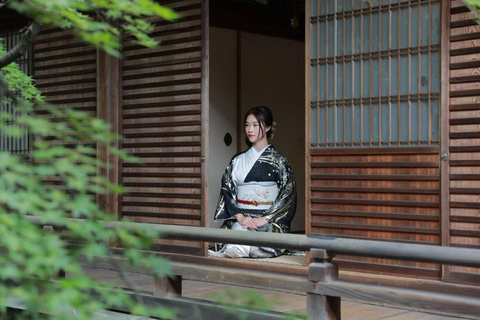 Kyoto: Kimono Makeover, Photoshoot, and Guided Tour Kyoto: Komon Kimono & 1-Hour Professional Photoshoot