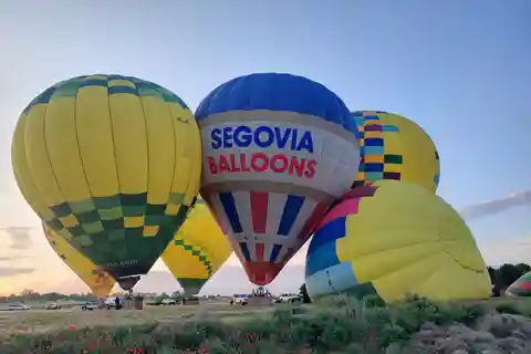 Segovia: Luftballonflyvning med valgfri 3-retters frokost