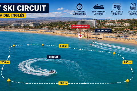 Gran Canaria: Jet Ski Circuit Experience in Playa del Inglés Gran Canaria: Playa del Inglés Jet Ski Experience 15min
