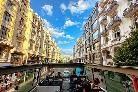 Madrid: Big Bus Panoramic Night Tour by Open-top Bus Panoramic Night Tour by Open-top Bus with Live Guide