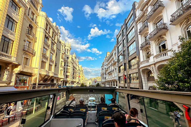 Madrid: Big Bus Panoramic Night Tour by Open-top Bus Panoramic Night Tour by Open-top Bus with Live Guide