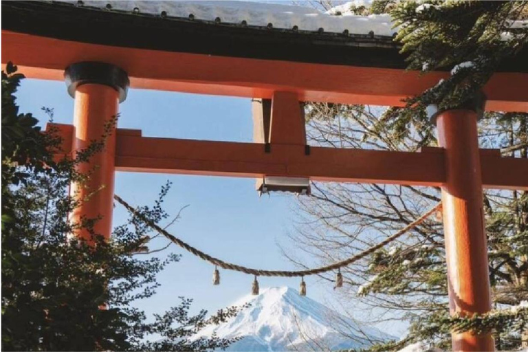 Excursion d'une journée aux 5 principaux sites du Mont Fuji : Parc Arakurayama, Oshino HakkaiDépart à 8h30 de la gare de Shinjuku.