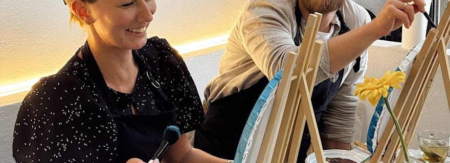 Alicante : expérience artistique privée pour couples – Peindre et déguster