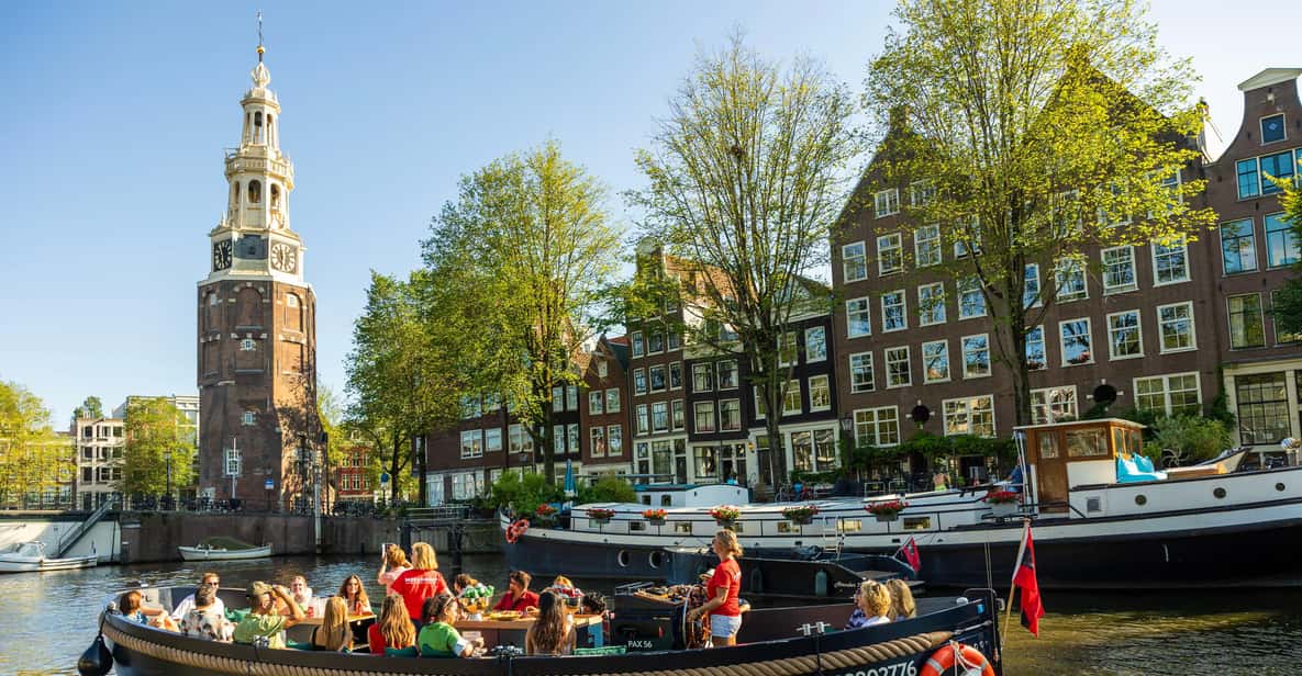 Afbeelding 4 van Amsterdam: begeleide open boottocht met onbeperkt drankjes