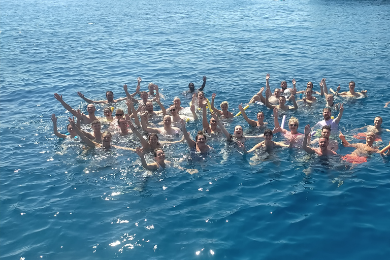 6 uur pleziercruise om te zwemmen en snorkelen6 uur pleziercruise naar Kallithea, Anthony Quinn, Afandou