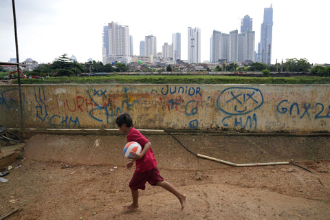 Sociale en politieke wandeling in Jakarta