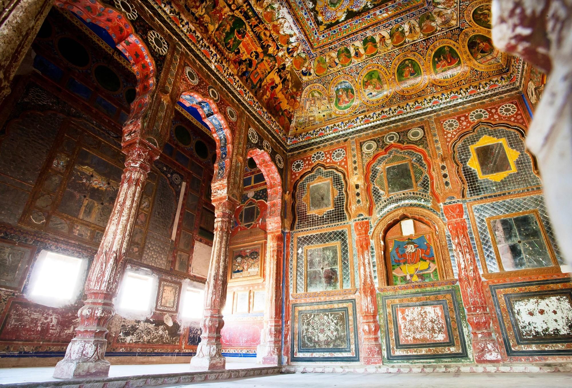 Besuch Mandawa auf dem Weg von Jaipur nach Bikaner