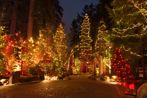 Vancouver : Tour en trolley des lumières de Noël avec karaoké