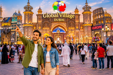 Dubai: Global Village Tickets with Roundtrip Transfer Dubai: Global Village Tickets with Round-Trip Transfer