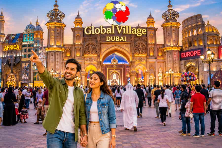 Dubai: Global Village Tickets mit Hin- und Rücktransfer. Foto: GetYourGuide Dubai: Global Village Tickets mit Hin- und Rücktransfer. Foto: GetYourGuide