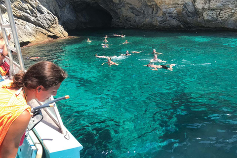 Mallorca: Caves, Cliffs, and Coves Boat Trip Tour with Santa Ponsa Pier Meeting Point 1:45pm