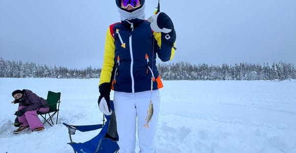 Ice Fishing Adventure in Levi with Salmon Soup