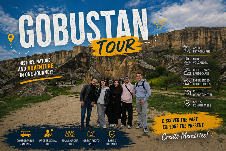 Gobustan, Mud Volcanoes & Absheron All-Inclusive Tour From Baku:Gobustan-Absheron Premium Tour All Tickets + Lunch