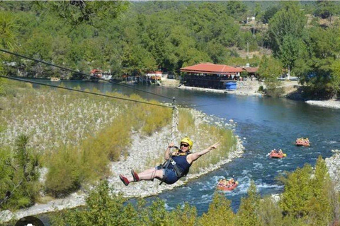 Antalya: Rafting Amazing Combo W/Zipline, 4X4 Quad, JeepAntalya: Rafting incrível combinado com zipline, quadriciclo 4X4, jipe