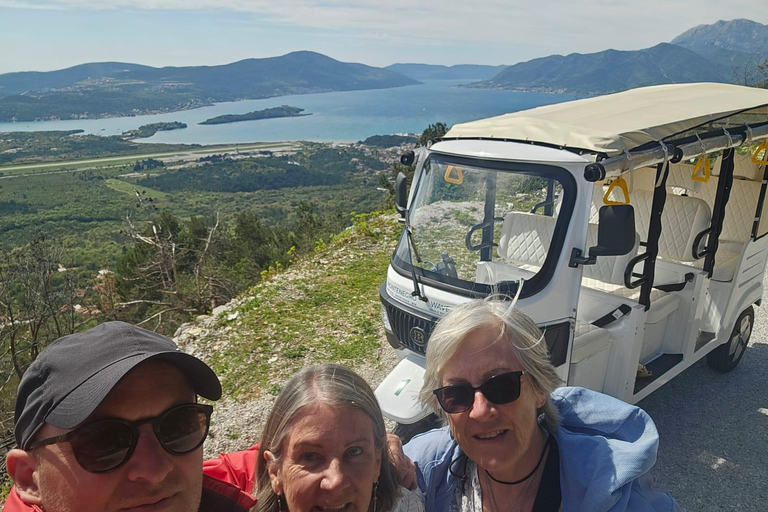 Kotor: eTukTuk Tour with Prčanj, Tivat, and Trojica Hill
