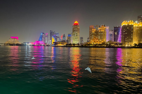 Doha: Traditional Sunset Dhow Cruise with BBQ Buffet onboard Sharing Sunset Dhow Cruise Tour with Transfers & BBQ Buffet