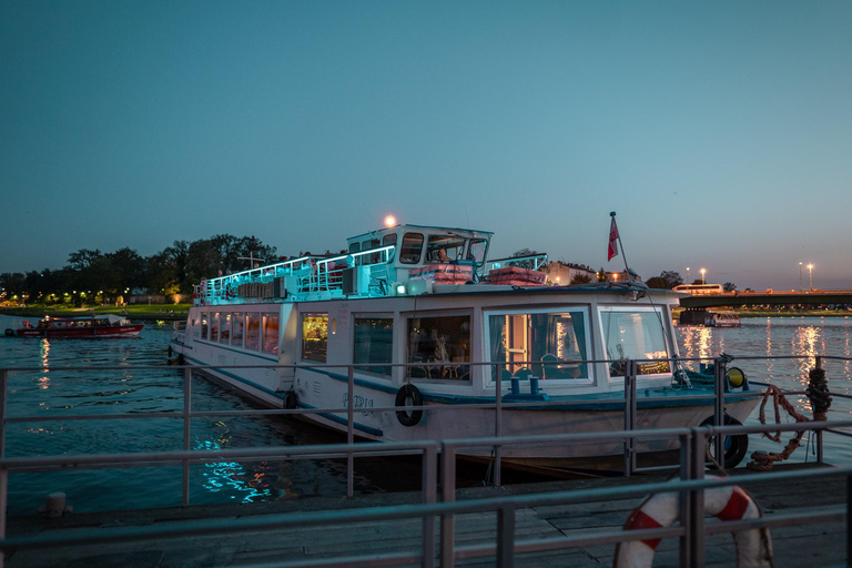 Cracovie : visite privée en bateau en soirée