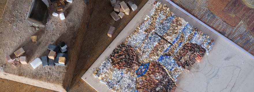 2 heures de cours privé de mosaïque à Rome