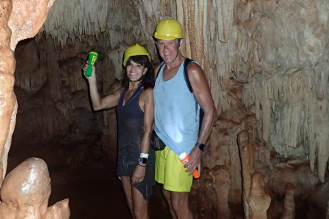 Diepe grotten in Cabarete met rondleiding en zwemmen