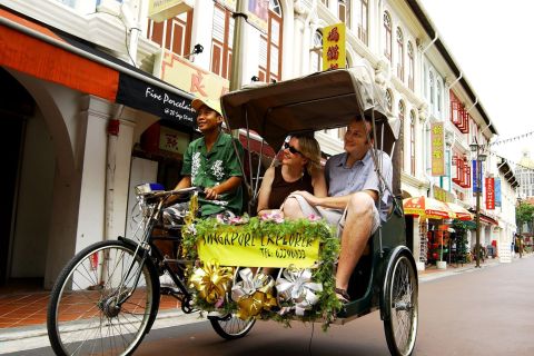 Singapour : Chinatown, cyclo-pousse et bateau de nuit