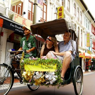 Singapour : Chinatown, cyclo-pousse et bateau de nuit