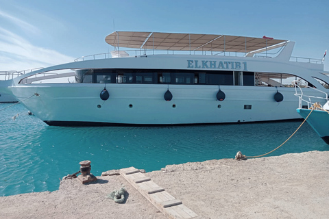 Hurghada: Dolphin & Coral Reef Snorkeling Tour with Lunch Boat, Snorkeling, Lunch with Private Transfer