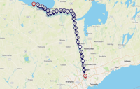 Tussen Collingwood & Toronto, Smartphone Audio Driving Tour - Hizvo