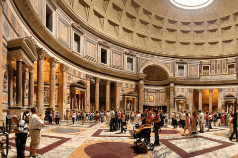 Rome Pantheon Night Tour with Local Host & Guide Entry Ticket + Audio Guide Experience