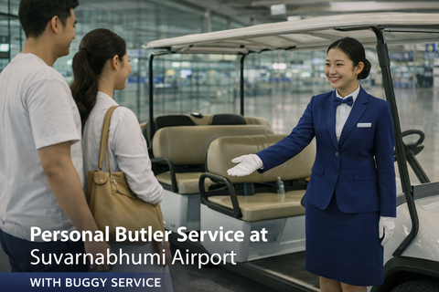 Bangkok: Airport Priority Lane & Optional Transfer POI/Class Arrival Suvarnabhumi Bangkok Airport Priority Lane + Buggy