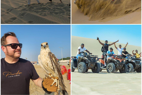 Doha: Tour del deserto al tramonto con giro in cammello, mare interno e tèDoha: Mare interno, tour del deserto al tramonto con giro in cammello e tè