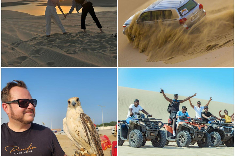 Doha: Tour del deserto al tramonto con giro in cammello, mare interno e tèDoha: Mare interno, tour del deserto al tramonto con giro in cammello e tè