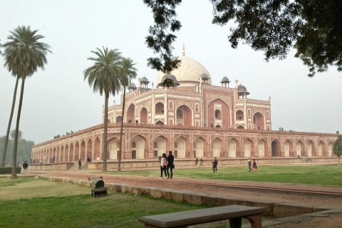 Delhi: Visita guiada privada de un día a la Vieja y la Nueva DelhiVisita de medio día a la ciudad de Nueva Delhi con coche con conductor y guía turístico