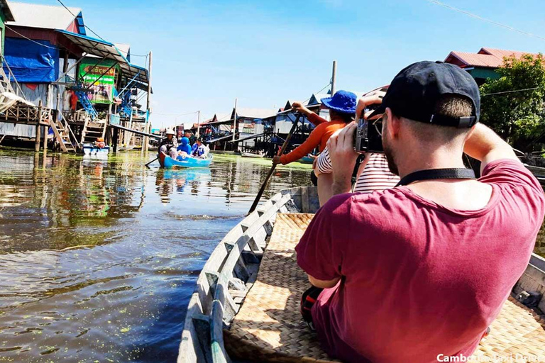 Siem Reap: Transfer lotniskowy i wycieczka po wiosce Kampong PhlukZ hotelu na lotnisko Siem Reap z Kampong Phluk Village