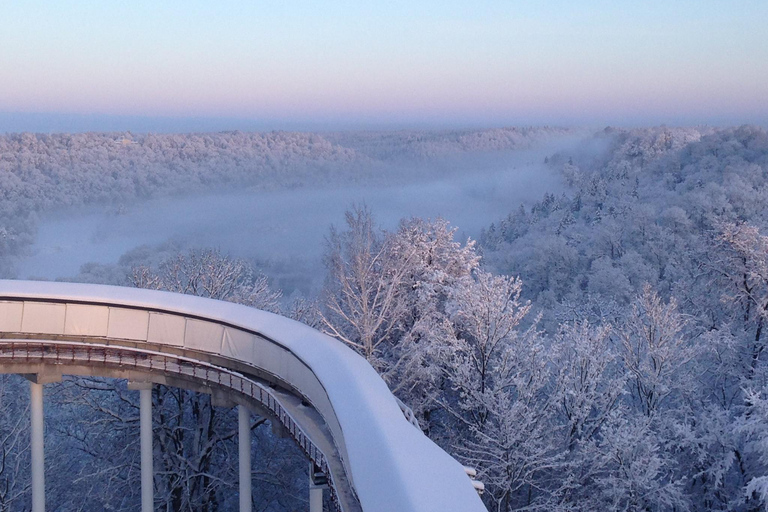 Latvia Bobsleigh and luge track ride experience Professional Bob