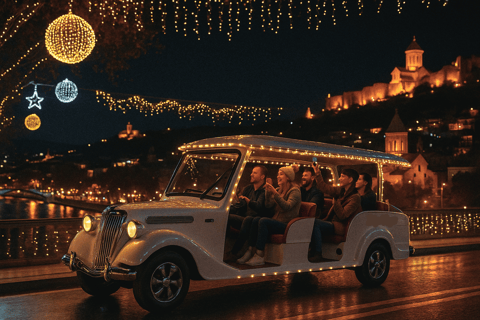 Tbilisi: Night Tour by Retro Electric Car & New Year Views
