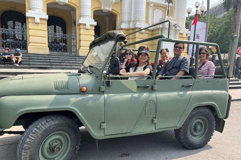 Hanoi: Half‑Day Jeep City Tour, Landmarks & Local Food