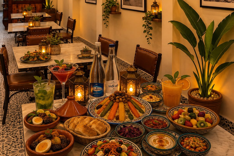 Marrakech Medina Night Tour with Rooftop Dinner
