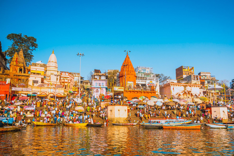 Varanasi: Excursão de 1 dia com passeio de barco e exploração de Sarnath