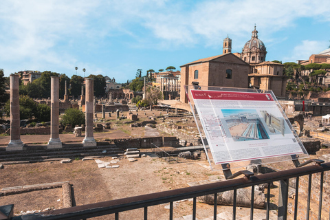 Rom: Colosseum Colosseum, Palatinkullen, Forum Romanum UpplevelseColosseum med standardtillträde och audioguide