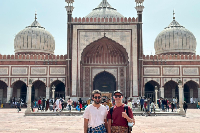 Delhi: Old Delhi och Chandni Chowk Tuk-Tuk-turRundresa med bil, chaufför, privat guide och Tuk Tuk-resa