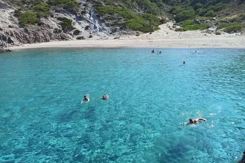 From Kardamaina: Pirate Cruise to St.Antonios, Yali with BBQ