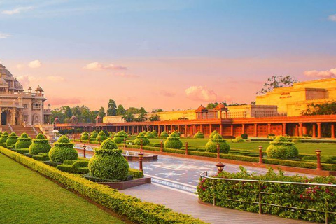 Delhi: Wycieczka do świątyni Akshardham i pokaz muzycznych fontann