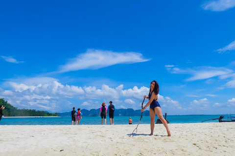 Krabi: 4 wyspy - prywatna wycieczka łodzią z długim ogonemPółdniowa prywatna wycieczka łodzią typu longtail