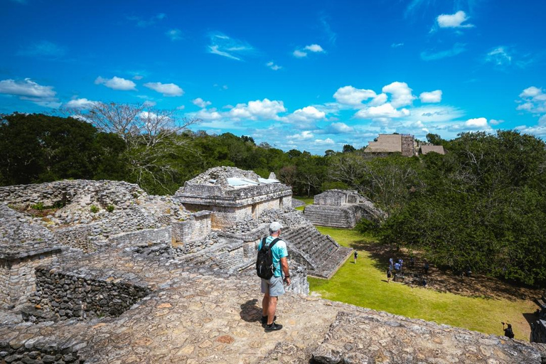 Au départ de Cancun : Ek Balam et visite des cénotes avec déjeuner et transfert