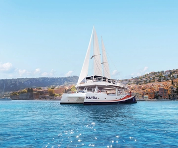 Marina Baie des Anges : Luie middagen op zee op een Maxi Catamaran