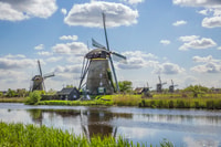 Rotterdam, Kinderdijk Windmill Village Entrada de la aldea - Housity