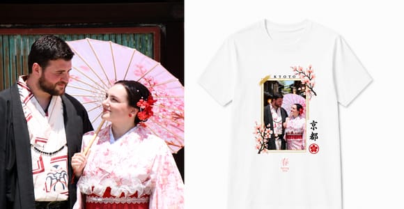 Kyoto: Photoshoot with Custom T-Shirt & Digital Photos