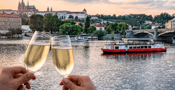Prague: Calm 1-Hour Vltava River Cruise with Recorded Jazz