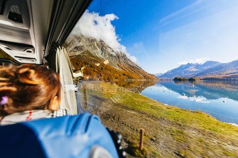Swiss Alps by Train: Bernina & St. Moritz from Milan Tour with Standard Carriage